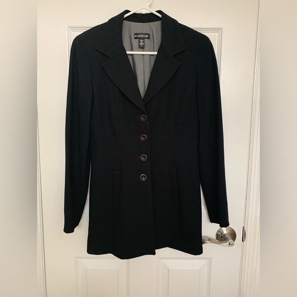 bebe Jackets & Blazers - Beautiful black tailored blazer by BEBE size 4